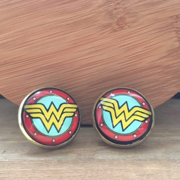 Manžetové gombíky M0003 Wonder Woman veľké